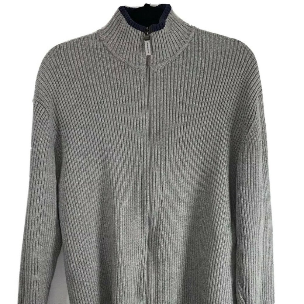 Men’s DKNY Jeans Full Zip Gray Jumper sweater